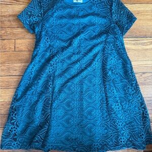 Show Me Your MuMu Teal Lace Mini Dress